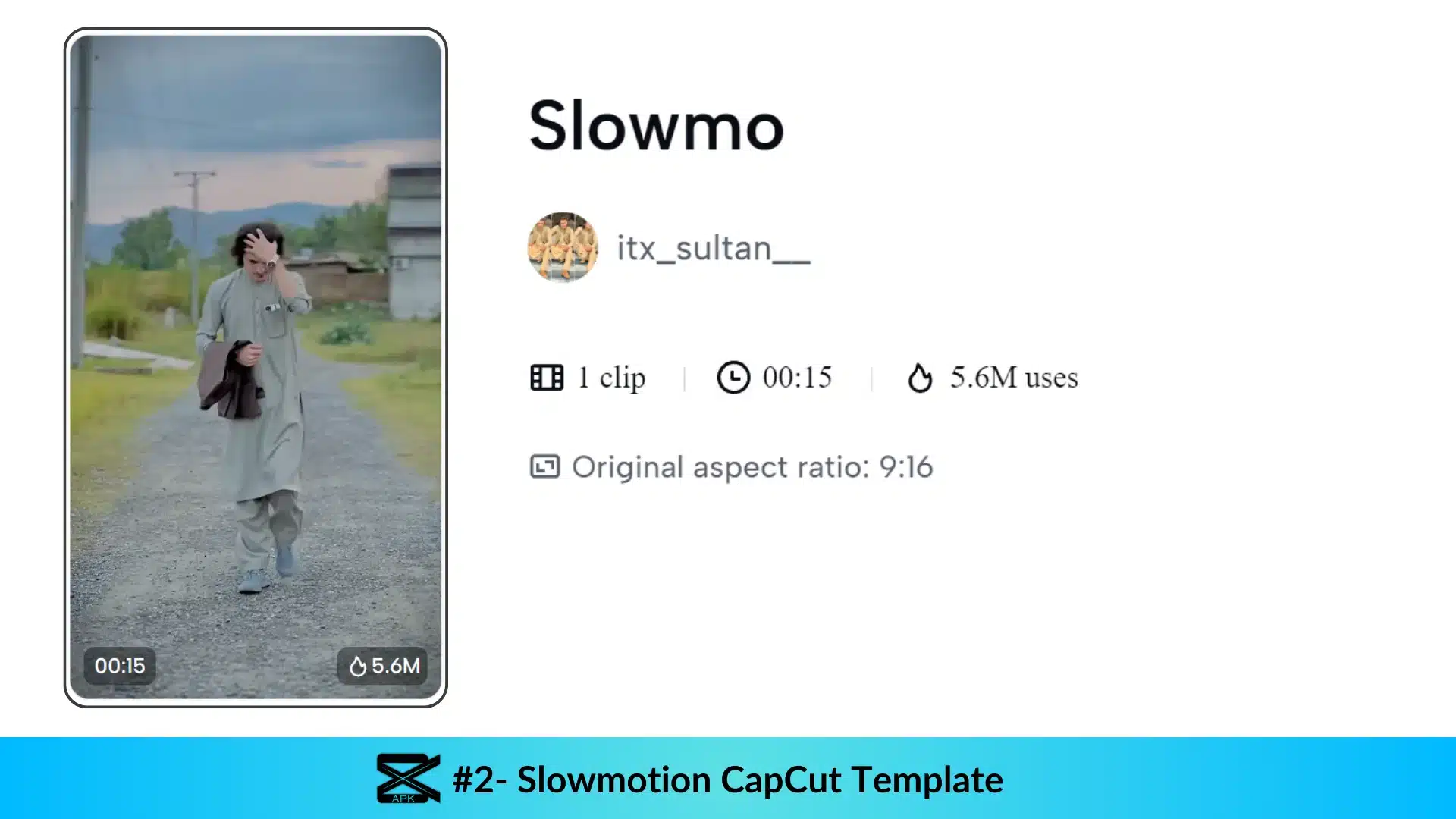 A young boy walking slowly in slow motion capcut template