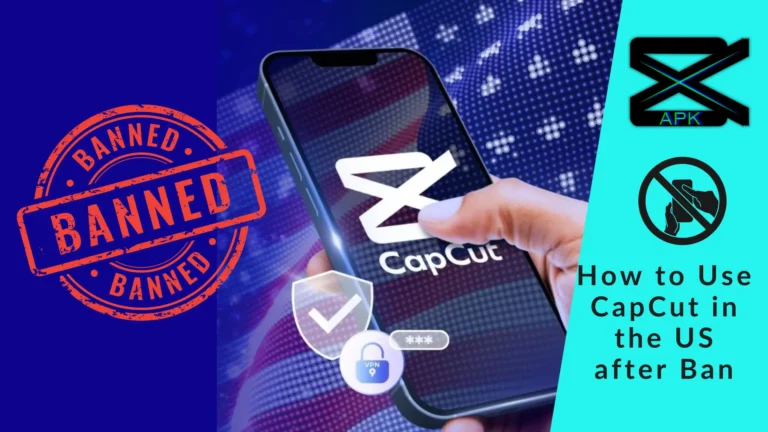 A person using CapCut on Mobile with CapCut Ban Notification
